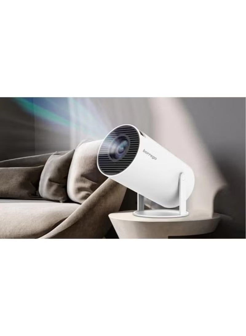borrego Smart Full HD Mini Projector with WiFi & Android, Portable Home Cinema LED Projector, Spotlight HD Display, Wireless Screen Sharing, Movie & Gaming Compatible - Image 4
